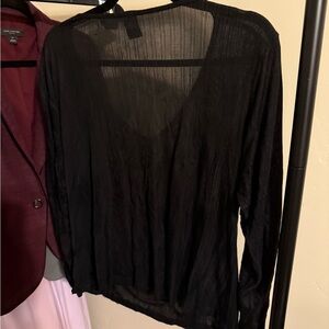 REI Black silk base layer